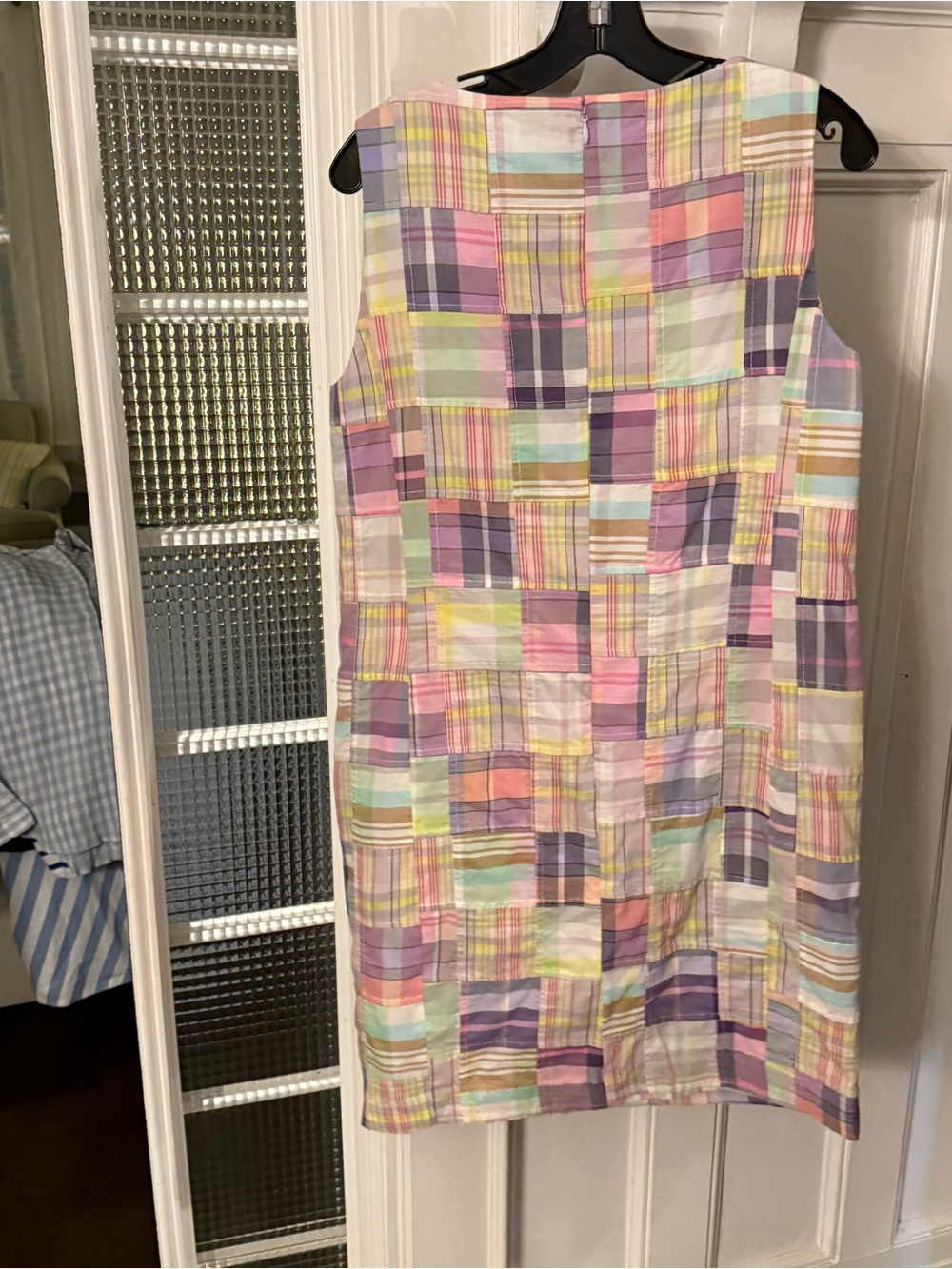 Brooks Brothers Cotton Madras Dress Patchwork Sheath Retro preppy sz8 NWT - Picture 4 of 13